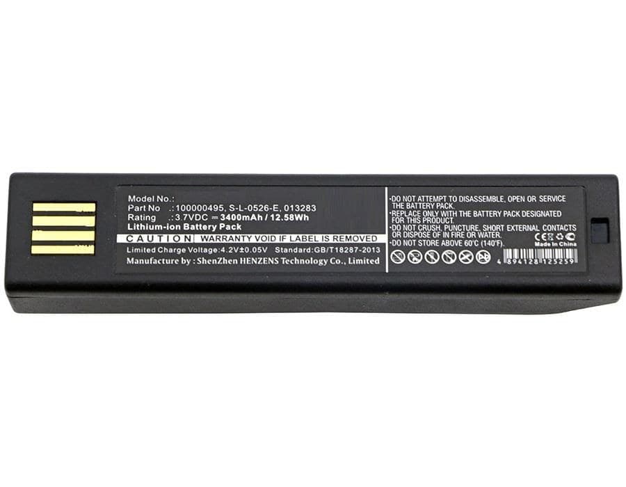 CoreParts MBXPOS-BA0114 Replacement Battery for Honeywell Scanners 3.7V 3400mAh 12.58Wh Li-ion Black, BAT-SCN01 (Voyager 1202g, Xenon 1902/1902GHD, Granit 1911i, 3820/3820i, 4620, 4820/4820i, 5620, 6320)