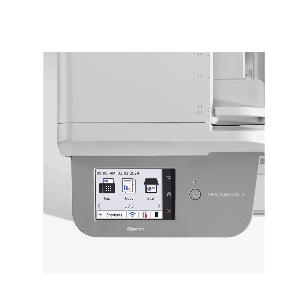 Brother MFC-L2960DW Wireless 1200 x 1200 DPI A4 Mono Multifunction Laser Printer White - Image 3