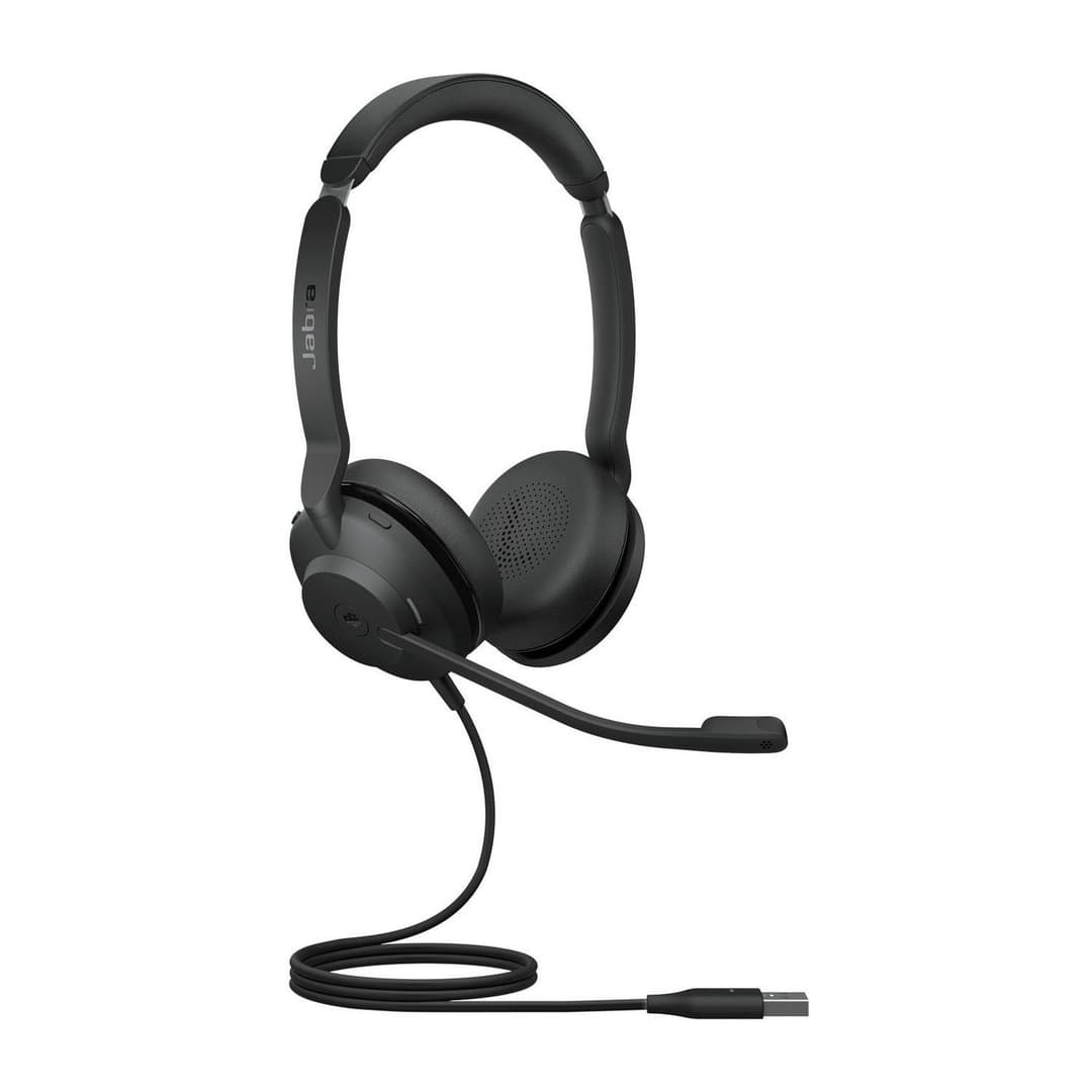 Jabra Evolve2 30 MS Stereo Headset - USB-A - Black - Image 1