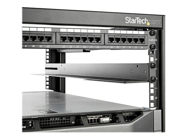 StarTech.com UNIRAILS1UB 1U 19-inch Universal 4-Post Server Rack Rail Kit, 24-36 inch Adjustable Depth, 2 Rails, Black - Image 4