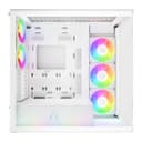Arctic Xtender ARGB Tempered Glass Mid Tower PC Case - White (without Vertical GPU Mount) thumbnail 2