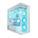 Arctic Xtender ARGB Tempered Glass Mid Tower PC Case - White (without Vertical GPU Mount) thumbnail 5