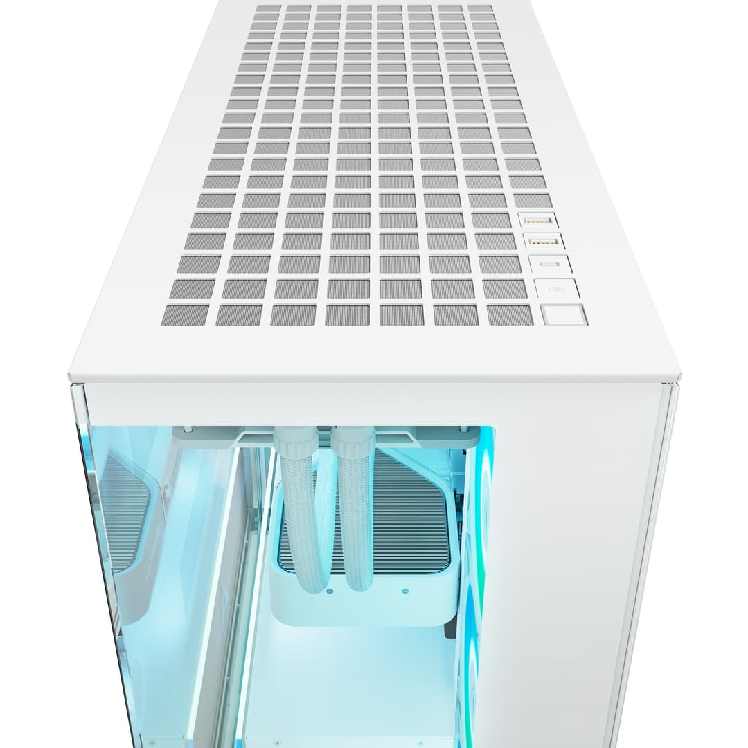 Arctic Xtender ARGB Tempered Glass Mid Tower PC Case - White (without Vertical GPU Mount) - Image 7