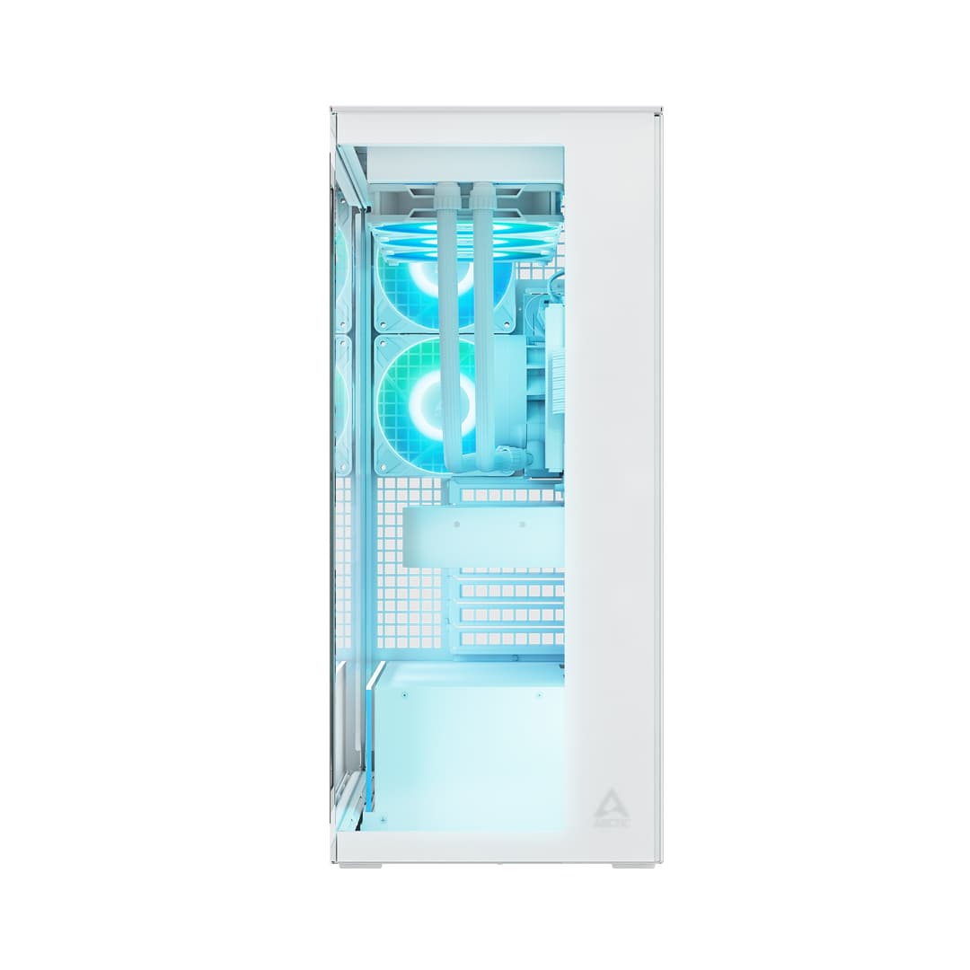 Arctic Xtender ARGB Tempered Glass Mid Tower PC Case - White (without Vertical GPU Mount) - Image 9