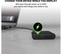 Belkin USB-C to HDMI + Charge Adapter 4K 60Hz 60W Power Delivery Black (AVC002btBK) thumbnail 2