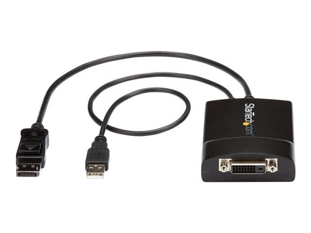 StarTech DP2DVID2 Active DisplayPort to DVI-D Dual-Link Adapter 2560x1600 USB Powered Black - Image 2