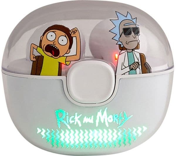 LAZERBUILT Rick & Morty Space Cruiser Wireless Bluetooth Earbuds - Grey & Green - Image 2