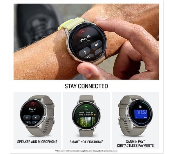 GARMIN Venu 4 Smartwatch 45mm Black - Image 4