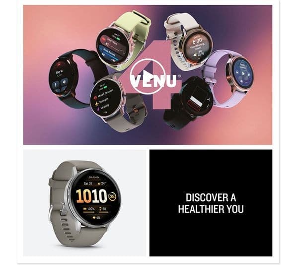GARMIN Venu 4 Smartwatch 45mm Black - Image 8