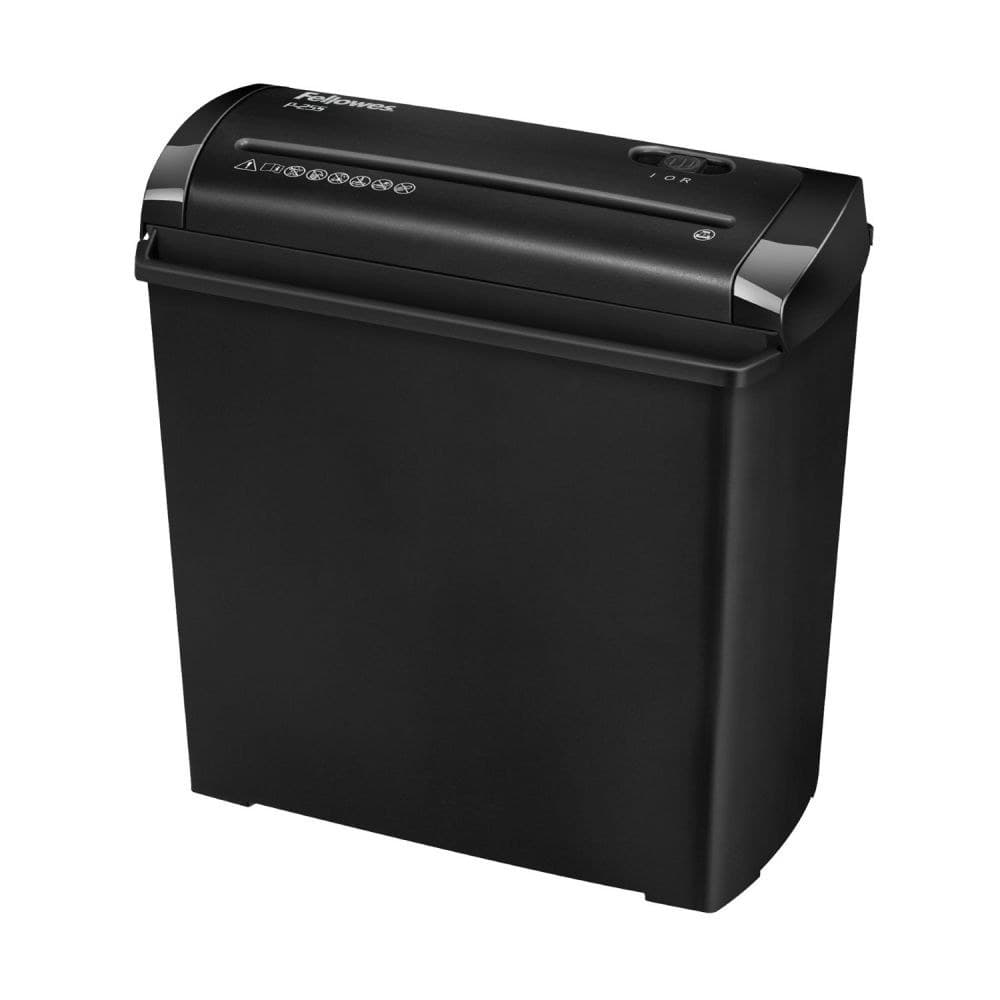 Fellowes Powershred P-25S Strip-Cut Shredder 5 Sheet 11 Litre P-1 Black
