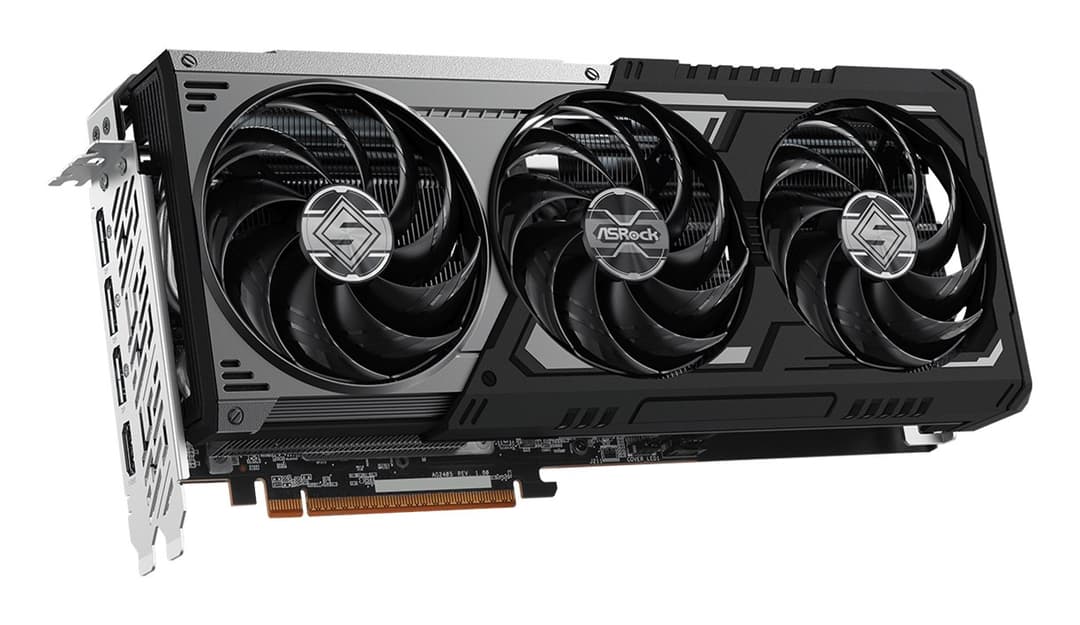 Asrock AMD Radeon RX 9070 XT Steel Legend Dark 16 GB GDDR6 - Image 3