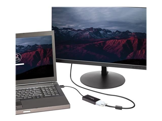 StarTech DP2VGDVHD 3-in-1 DisplayPort to HDMI VGA DVI Adapter Black - Image 3