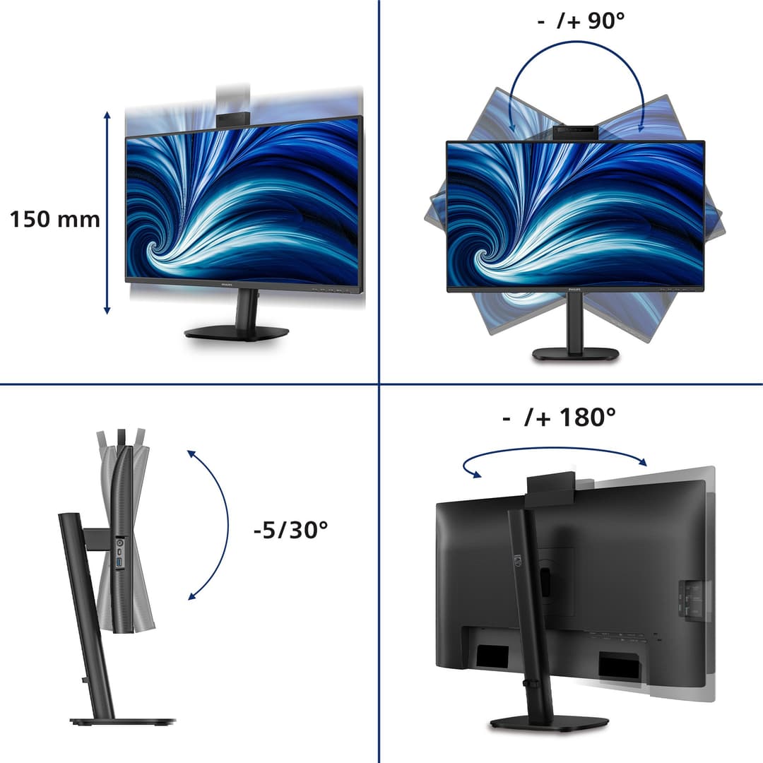 Philips 27B2N3500JH computer monitor 68.6 cm (27") 2560 x 1440 pixels Quad HD LCD Black - Image 3