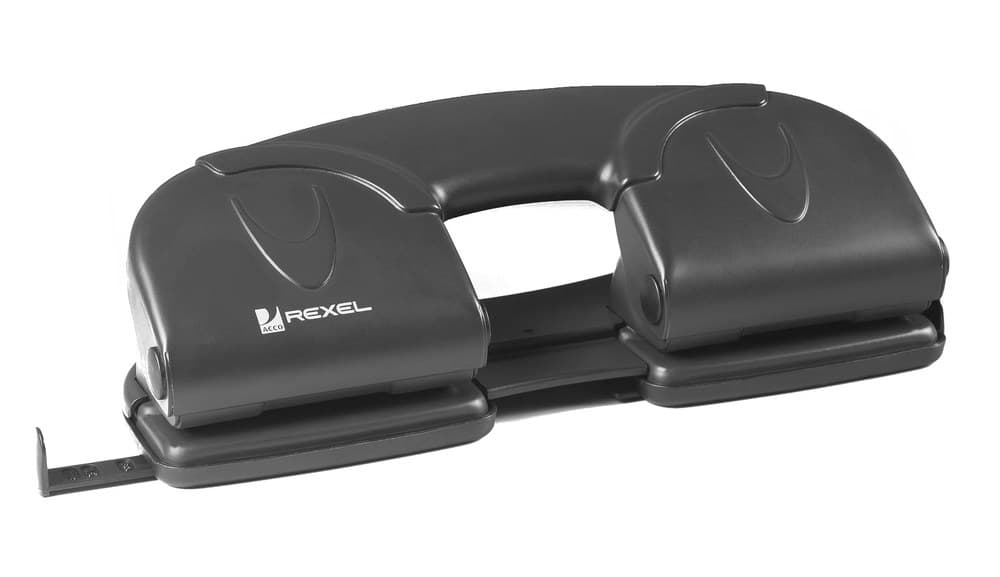 Rexel V412 4 Hole Punch Black - Image 2