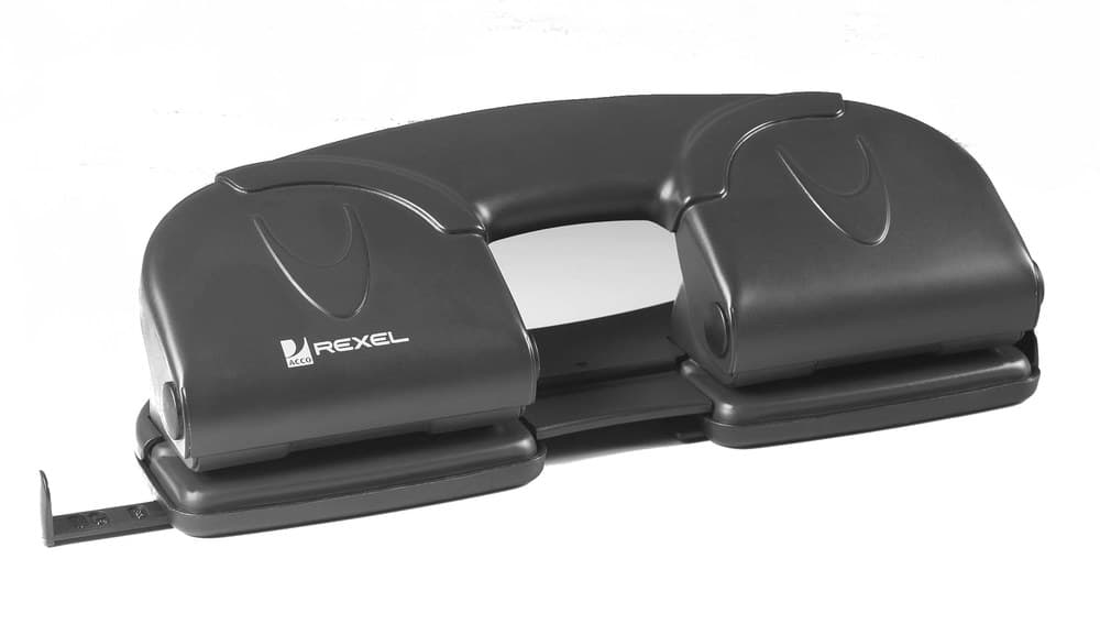 Rexel V412 4 Hole Punch Black - Image 3