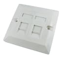 Scan Single Gang, Dual Port Cat 5E Faceplate thumbnail 1