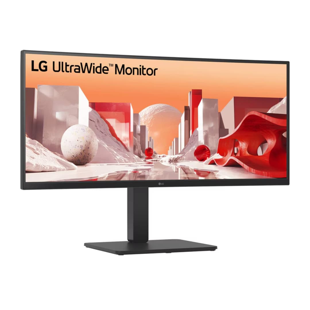 LG 34BA85QE-B 34" Curved IPS Ultrawide Quad HD USB-C Height Adjustable Docking Monitor - Image 2