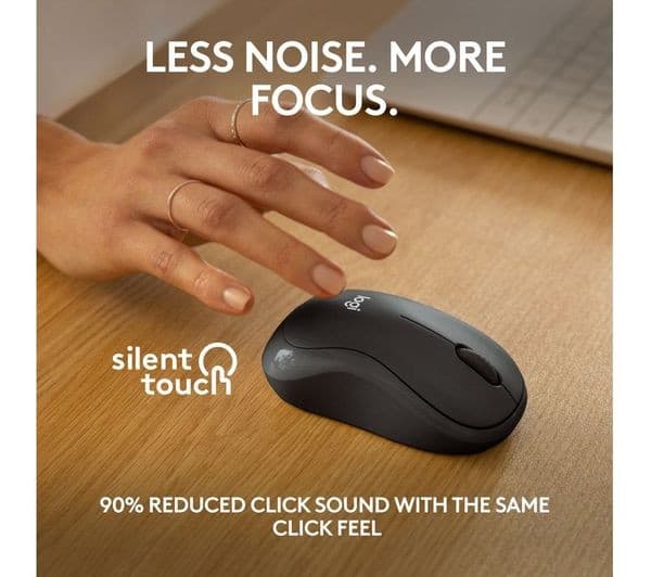 Logitech M240 Wireless Mouse Black - Image 3