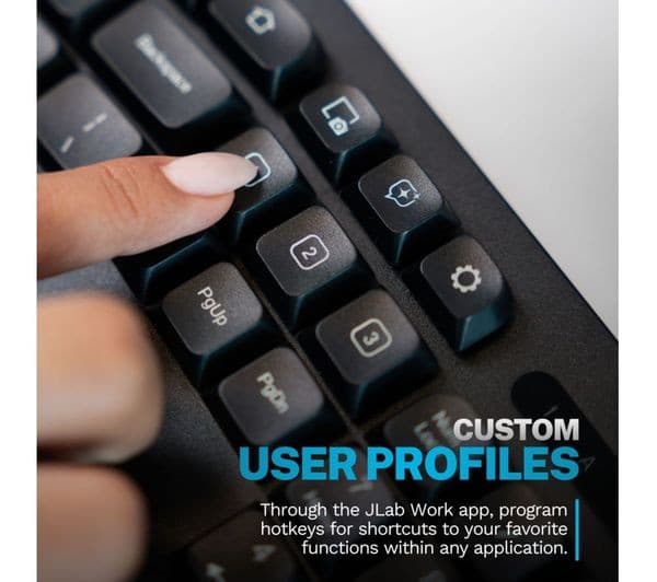 JLAB Flow Wireless Keyboard Mouse Set Black - Image 7