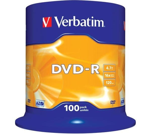 Verbatim Azo DVD-R 4.7GB 16x 100 Pack