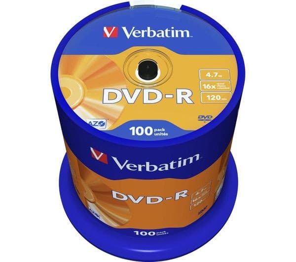 Verbatim Azo DVD-R 4.7GB 16x 100 Pack - Image 3