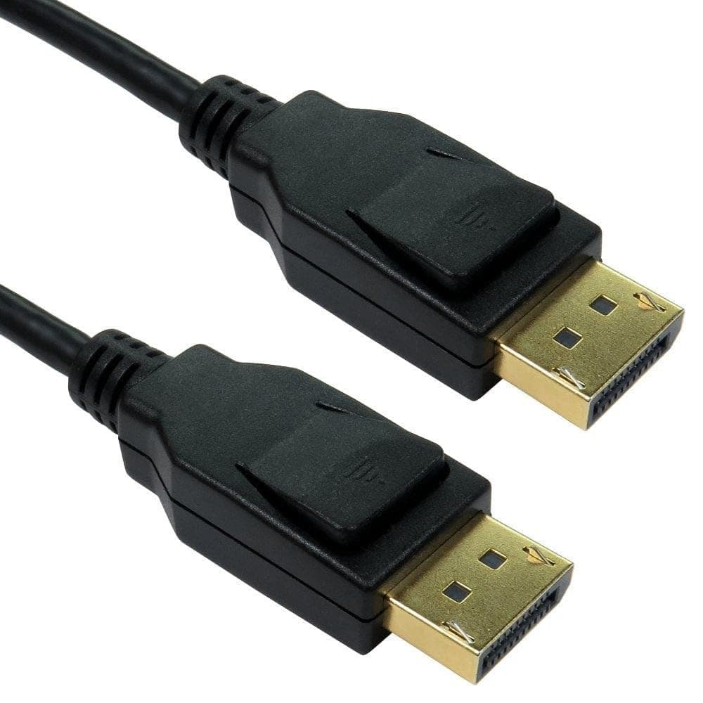DisplayPort v1.4 HBR3 8K 60Hz 4K 120Hz MST 32.4G HDR Cable Gold 0.5m 50cm - Image 1