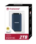 2TB Transcend ESD410C Portable SSD USB 20Gbps Type-A/Type-C Rugged Water-Resistant Dark Blue thumbnail 4