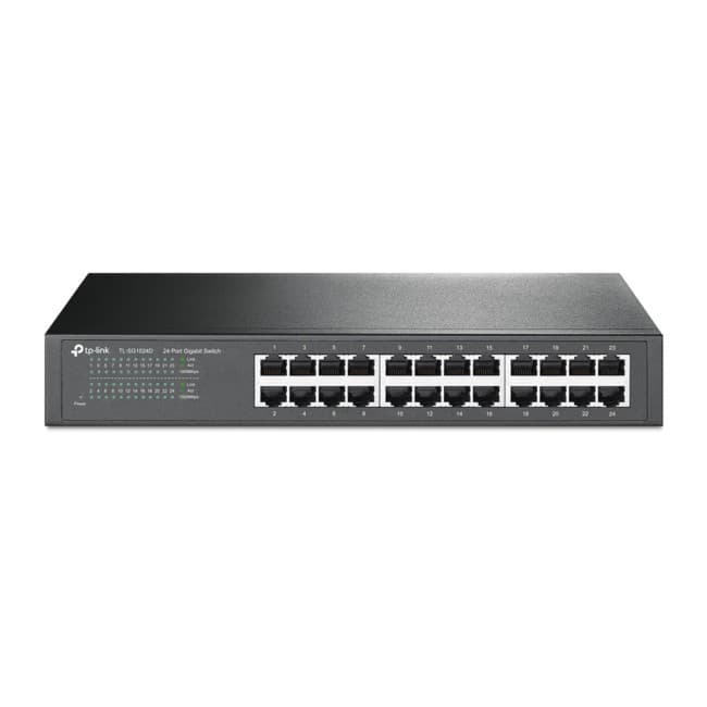 TP-LINK TL-SG1024D 24-Port Gigabit Switch - switch - 24 ports - unmanaged - desktop