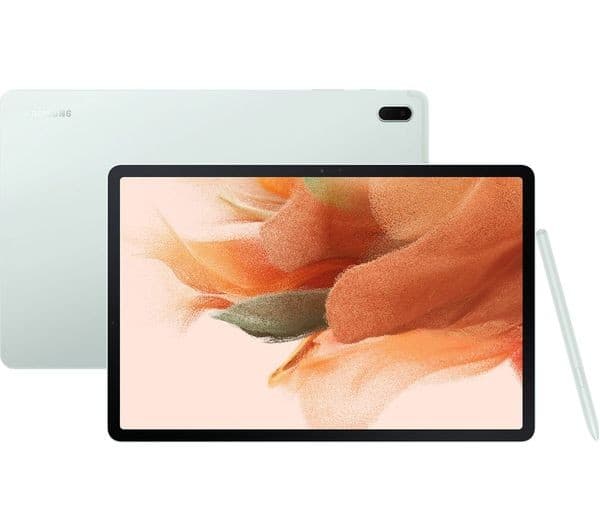 Samsung Galaxy Tab S7 FE 12.4-inch Wi-Fi 128GB 6GB RAM Tablet with S Pen - Mystic Green