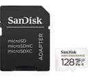 SanDisk High Endurance 128GB microSDXC UHS-I Memory Card with SD Adapter (Class 10, U3, V30, 100MB/s) thumbnail 1