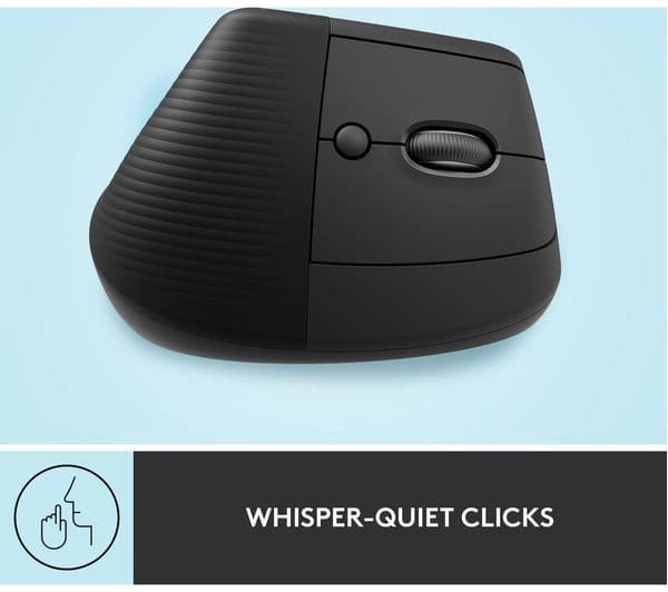 Logitech Lift Vertical Ergonomic Mouse - Graphite - Image 7