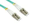 Cables Direct 10m OM4 LC-LC Duplex Multimode Fibre Optic Patch Cable - Aqua thumbnail 2