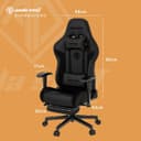 Anda seat Jungle 2 Medium Gaming Chair with Footrest - Black thumbnail 2