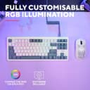 GXTrust GXT 872 Xyra TKL Gasket-Mount Mechanical Wired Gaming Keyboard, RGB, Hot-Swappable, 5-Pin LEOBOG Seiya Linear Switches, UK Layout thumbnail 4