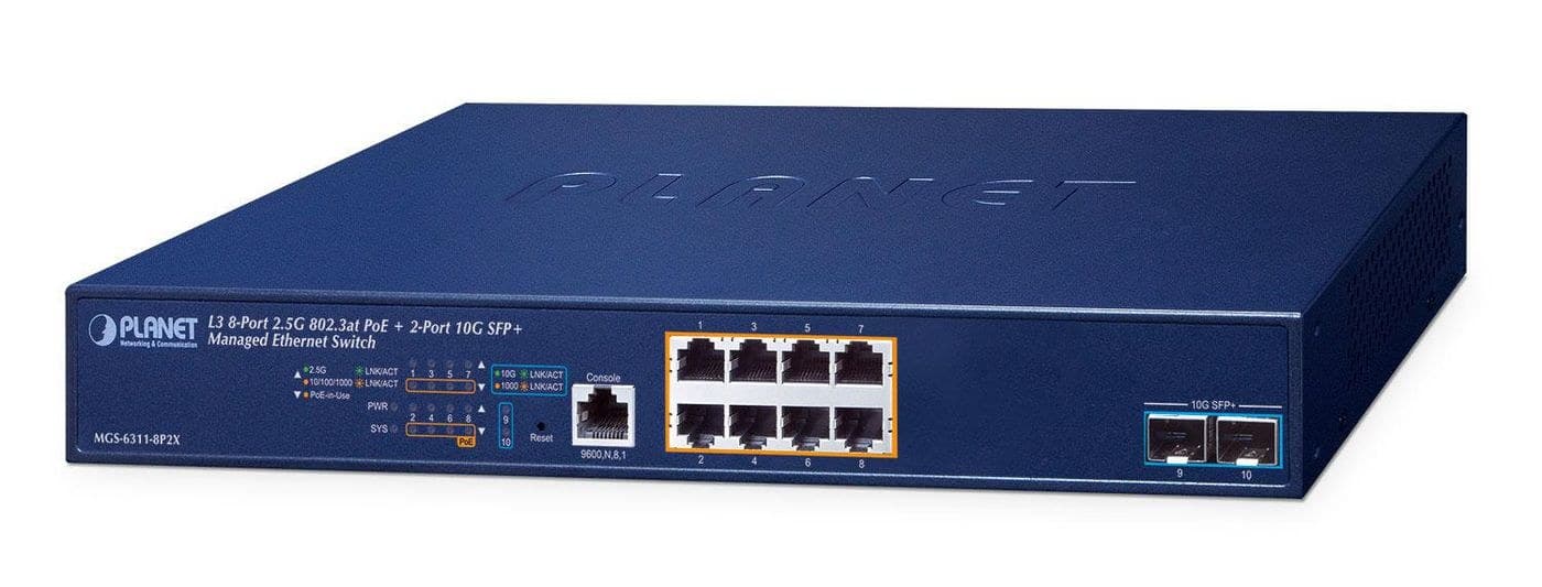 Layer 3, 8-Port 2.5GBASE-T