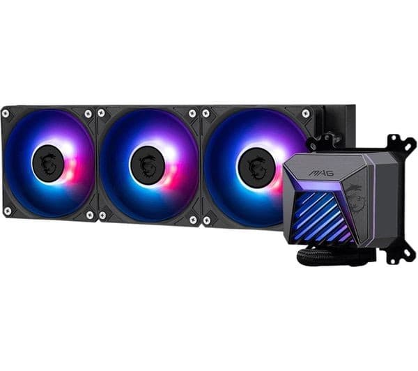 MSI MAG CORELIQUID A15 Liquid CPU Cooler, ARGB, Black - 360mm - Image 1