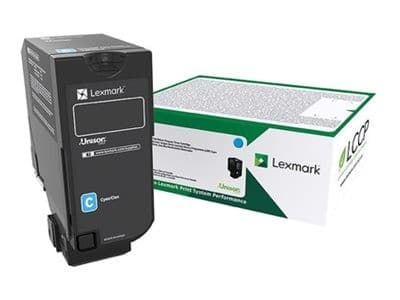 Lexmark 75B20C0 Original Cyan Return Programme (LRP) Toner Cartridge - Image 1
