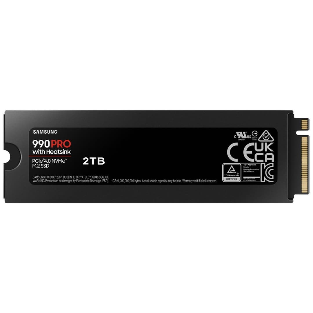 Samsung 990 PRO Heatsink 2TB M.2 PCIe 4.0 NVMe SSD for PC & PS5 - Image 2