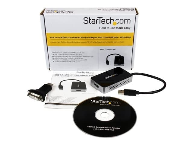 StarTech USB32HDEH USB 3.0 to HDMI Adapter with USB Port 1920x1200 Black - Image 7