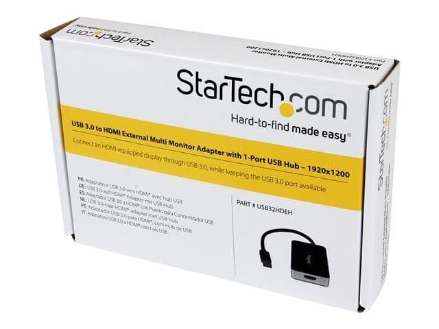 StarTech USB32HDEH USB 3.0 to HDMI Adapter with USB Port 1920x1200 Black - Image 9