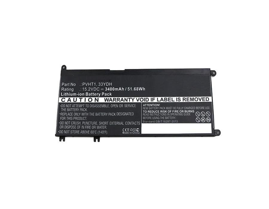 CoreParts MBXDE-BA0093 Laptop Battery for Dell Inspiron 17 7000 / 7778, Li-ion 15.2V 3400mAh 51.68Wh (33YDH, PVHT1) - Image 1