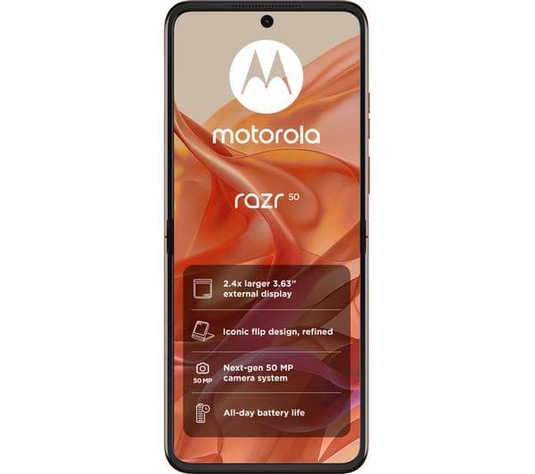 Motorola Razr 50 5G 256GB 8GB RAM - Spritz Orange