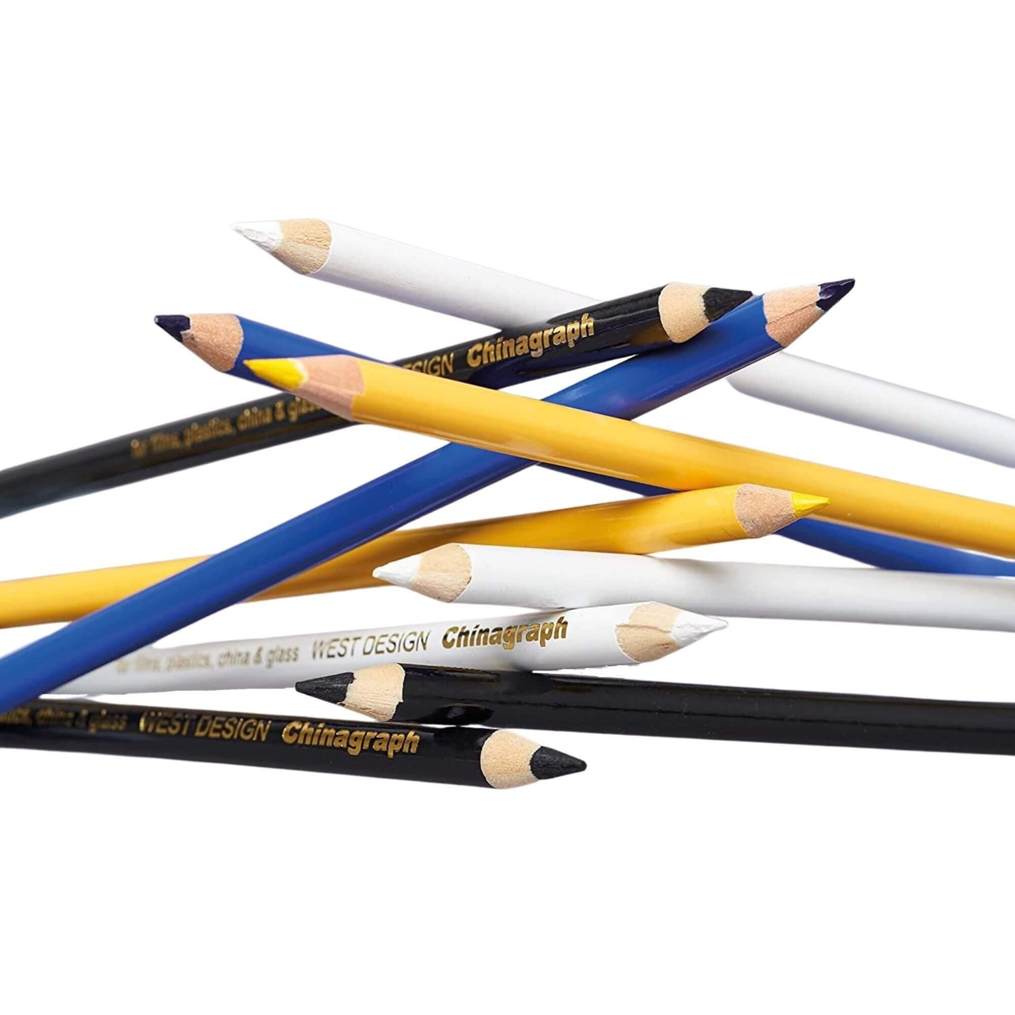 2 Chinagraph Pencil White For Marking Gel Colour Glass Stage Lighting