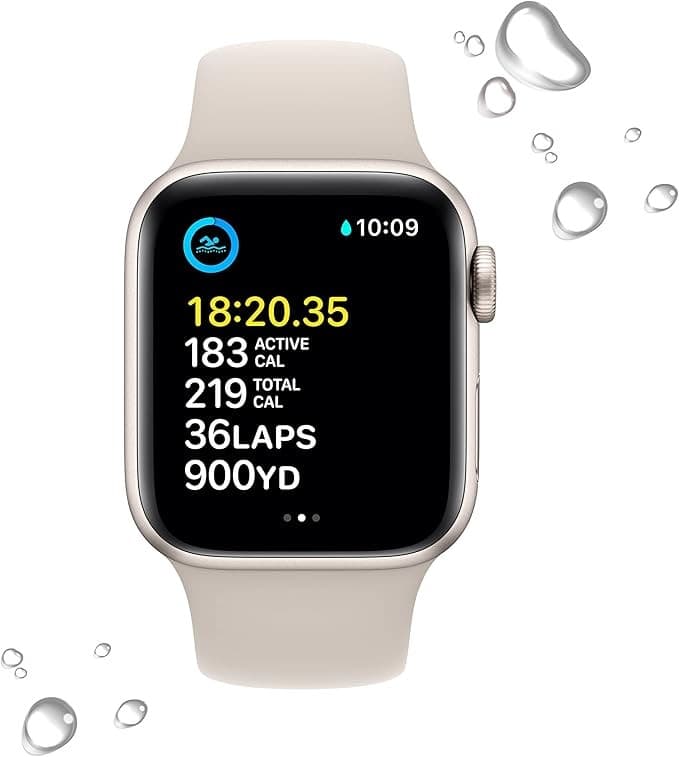 Apple Watch SE 3 Smartwatch 40mm Starlight Aluminium Starlight Sport Band S/M - Image 4