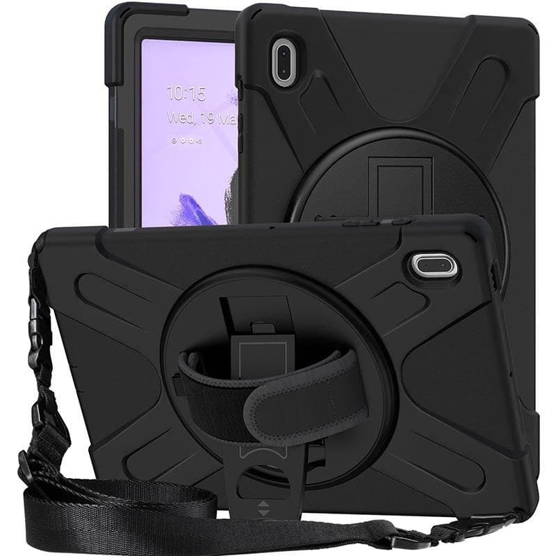 eSTUFF AUSTIN Defender Case for Samsung Galaxy Tab S10+/S9 FE+/S9+/S8+/S7 FE/S7+ - Black (ES681858-BULK)