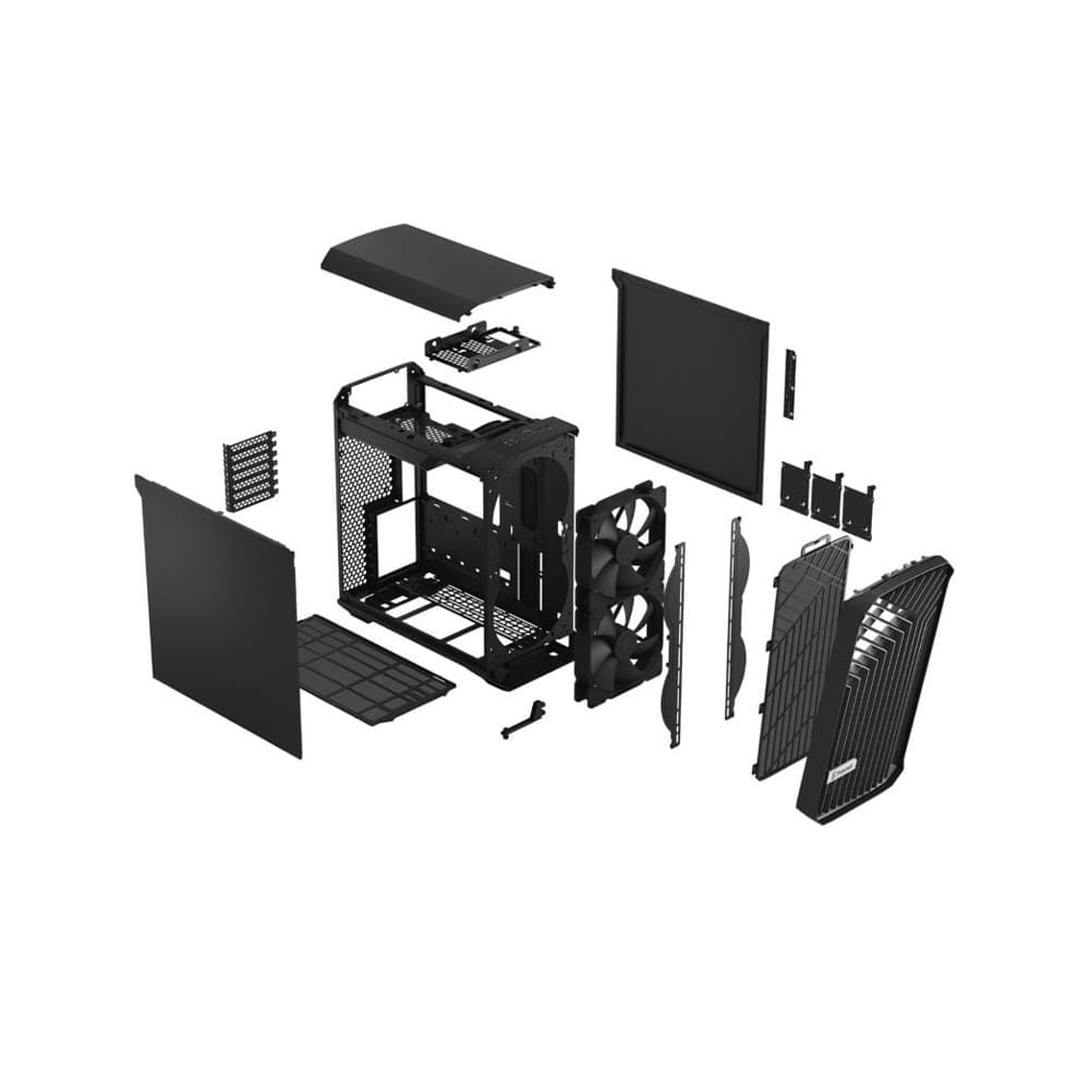 Fractal Design Torrent E-ATX Mid Tower PC Case - Black Solid - Image 7