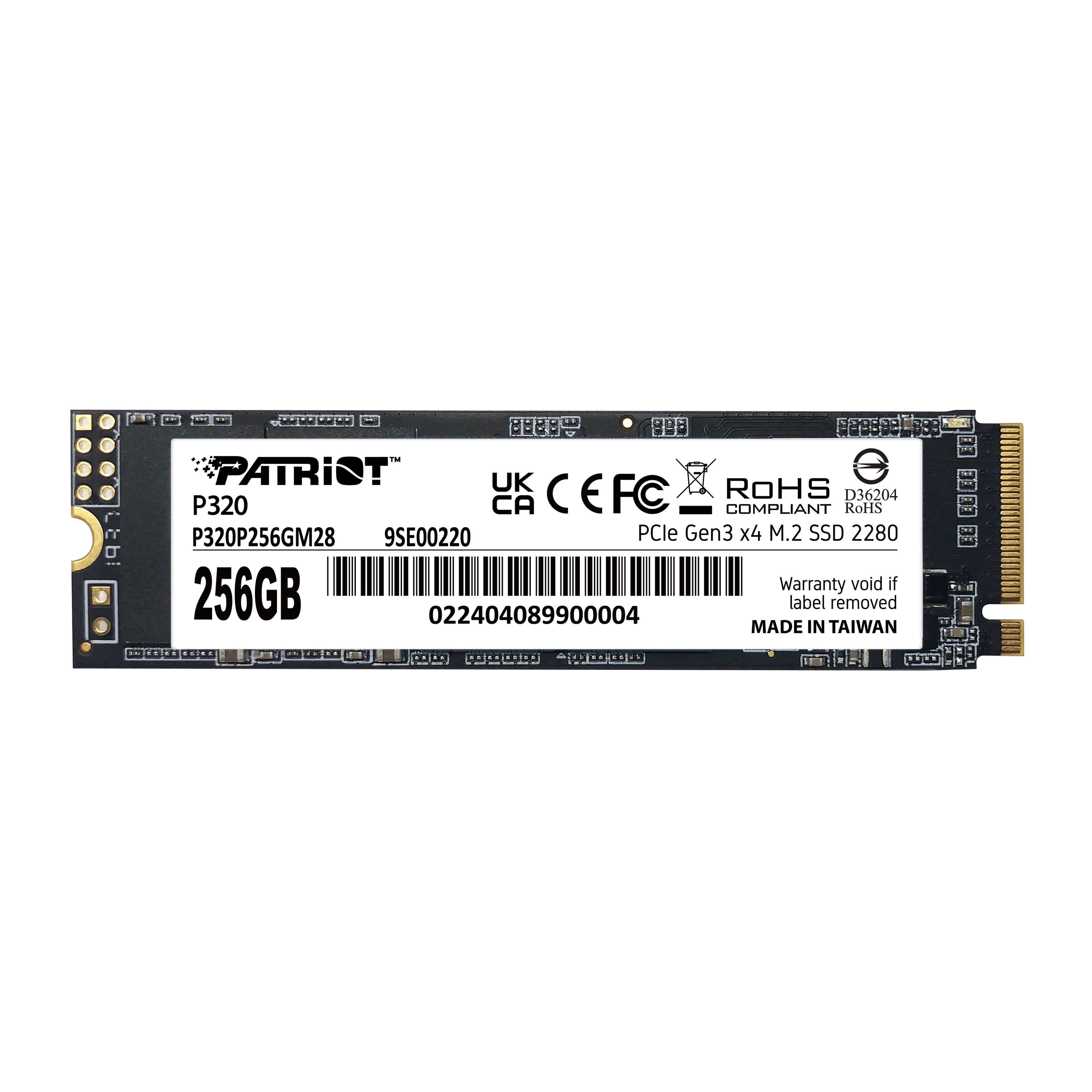 Patriot Memory P320 256 GB M.2 2280 PCI Express 3.0 x4 NVMe Internal SSD