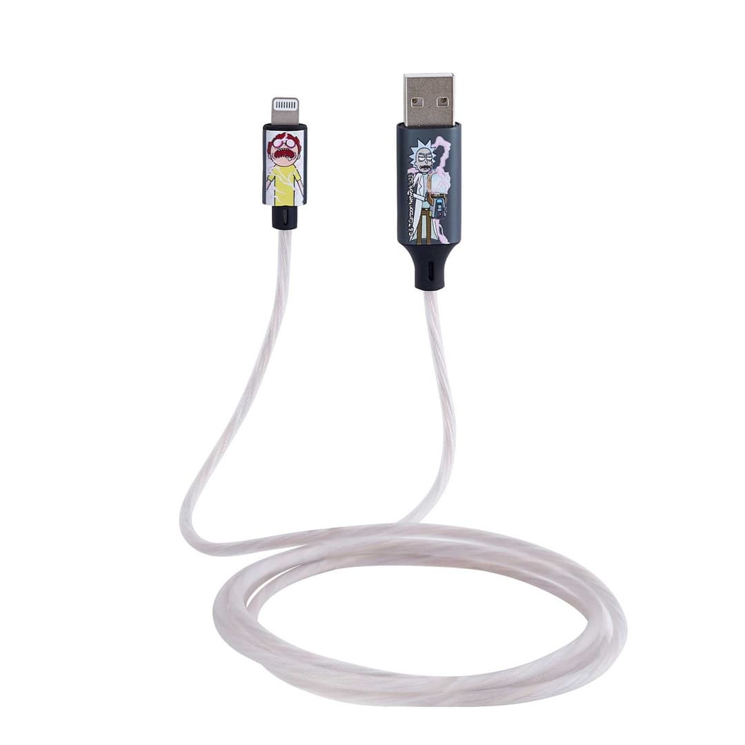 Rick and Morty USB to Lightning Charging & Data Sync Cable With Flowing Night 1.2M - Image 5