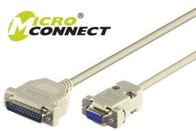 Serial Cable DB9-DB25 3M  F/M