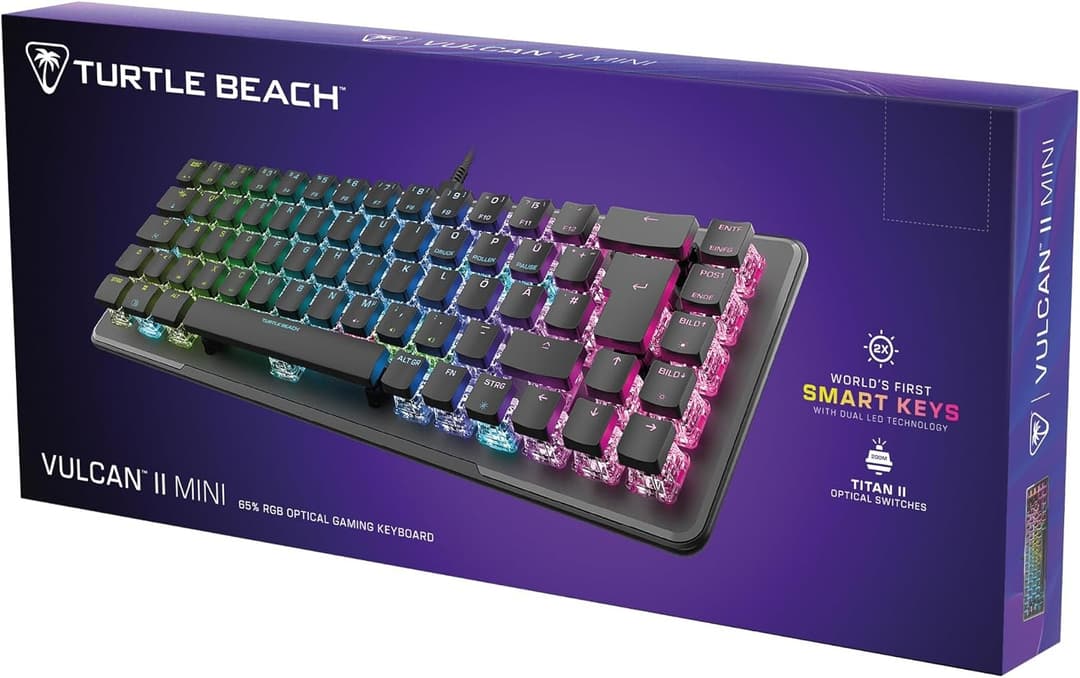 Turtle Beach Vulcan II Mini Optical Mechanical Gaming Keyboard - Black - Image 10